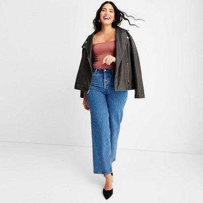 Women's Highest-Rise Straight Ankle Jeans Universal Thread Blue 6
