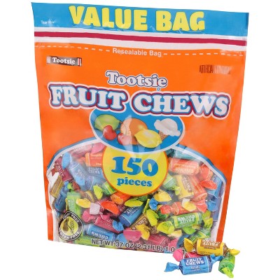 Tootsie Fruit Chews Candy Standup Bag - 37oz