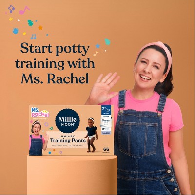 Millie Moon Ms Rachel Disposable Training Pants Size - 6T-7T 40ct: Diaper Weight Range 43 to 68 lbs