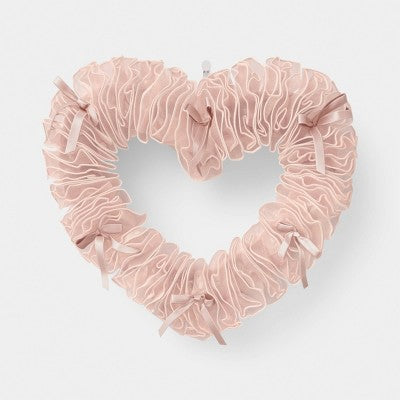 Valentine's Day Heart Wreath Blush - Threshold