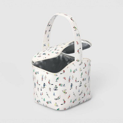 Sail Boat Print Zippered Cooler Tote Bag - Room Essentials