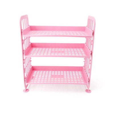 3 Tier Collapsible Shelf Pink - Bullseye's Playground