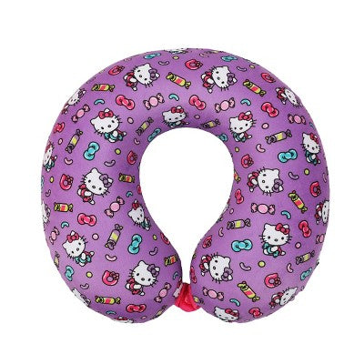 Hello Kitty Candy Neck Pillow & Luggage Tag Set