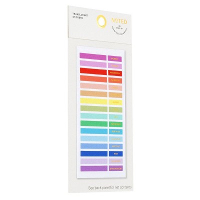 Noted by Post-it Colorful Stickers for Journals, Planners & Calendars - 96ct