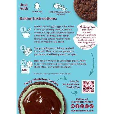 My Better Batch Chocolate Peppermint Holiday Cookie Mix - 16oz