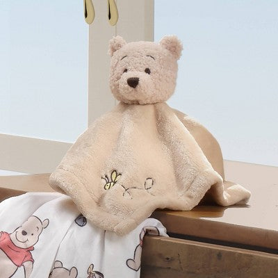 Bedtime Originals Disney Baby Winnie the Pooh Embroidered Security Blanket/Lovey: Fleece, 12" x 12", Animals Pattern