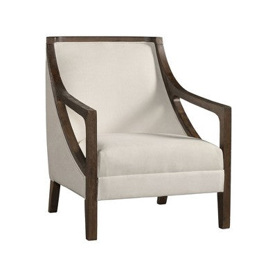 Dayna Accent Chair with Brown Frame Brown - Picket House Furnishings (LOCAL PICKUP ONLY)
