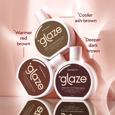 Glaze SuperGloss Color Conditioning Hair Gloss - Brunette Sleek Espresso Brown - 6.4 fl oz: Ammonia-Free, Vegan, Sulfate-Free, Contains Vitamin E
