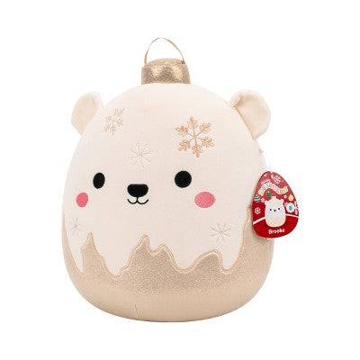 Squishmallows 12" Brooke Polar Bear Ornament with Frosted Bottom Medium Plush
