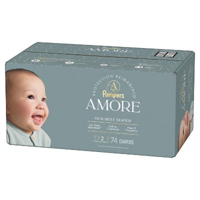 Amore by Pampers Diapers Super Pack - Size 2 - 74ct