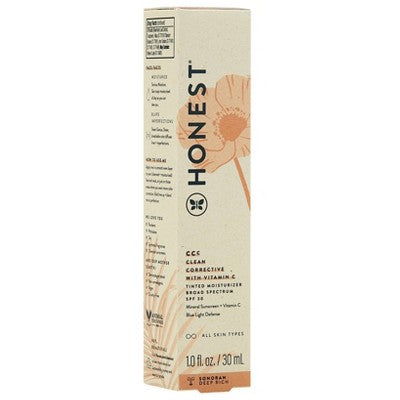 Honest Beauty CC Tinted Moisturizer with Vitamin C and Blue Light Defence - SPF 30 - Sonoran Deep Rich - 1 fl oz