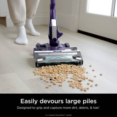 Shark PowerDetect Ultra-Light Corded Stick Vacuum with DuoClean Detect Technology and Self-Cleaning Brushroll Purple HZ4002 (LOCAL PICKUP ONLY)