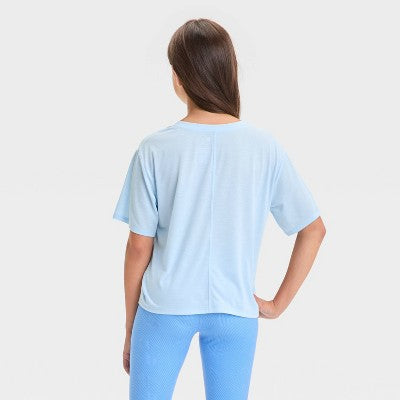 Girls' 'Paradise Beach Club' T-Shirt - All In Motion Blue S