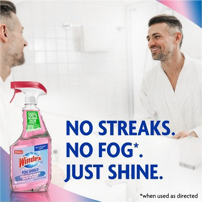 Windex Fog Shield - Anti Fog Spray and Glass Cleaner - 23 fl oz: Ammonia-Free, Liquid Form, Windows and Mirrors, Lily of the Valley Scent