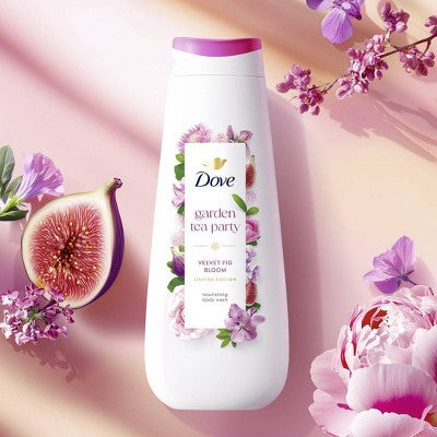Dove Beauty Garden Tea Party Body Wash - Velvet Fig Bloom - Limited Edition - 20 fl oz