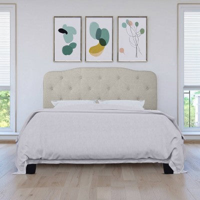 Home Design Queen Angela Headboard Warm Gray (LOCAL PICKUP ONLY)