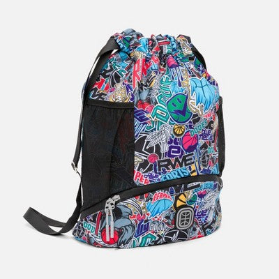 Overtime Elite Cinch Sports Drawstring Bag with Shoe Compartment - Team Mash Up