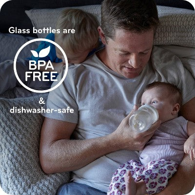 NUK Glass Baby Bottles - 4 fl oz/3pk