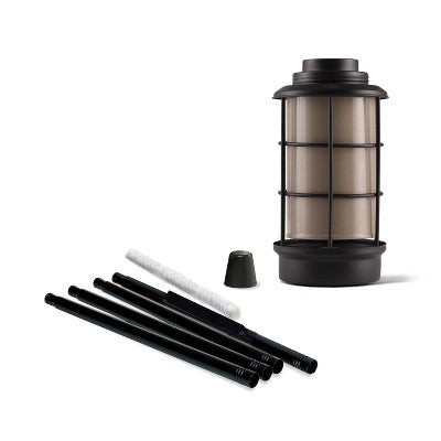TIKI 64.25" Lantern Metal Outdoor Torch Black (LOCAL PICKUP ONLY)
