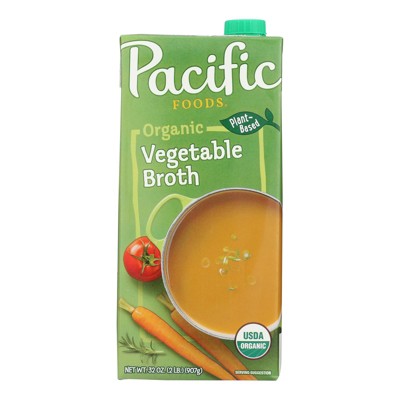Pacific Foods Organic Vegetable Broth - Case of 12/32 oz (LOCAL PICKUP ONLY)