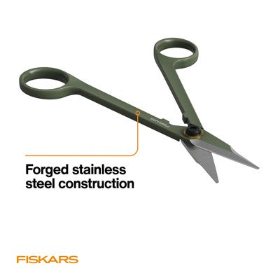 Fiskars 2.5" Long Reach Detailing Snip Garden Shears
