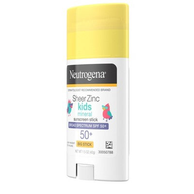 Neutrogena Sheer Zinc Kids Sunscreen Stick - SPF 50 - 1.5 fl oz