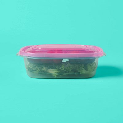 Rectangle Food Storage Container with Tray - 49oz - up&up