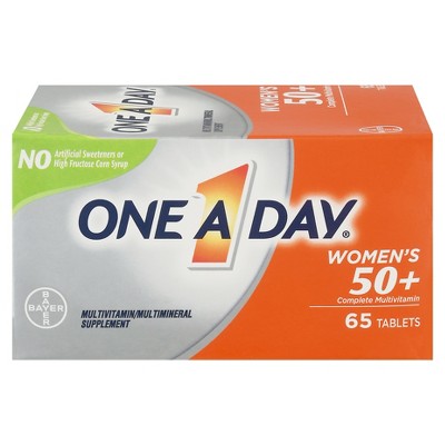 ONE A DAY Women’s 50+ Healthy Advantage Multivitamins, Supplement with Vitamins A, C, E, B1, B2, B6, B12, D, and Calcium, Tablet, 65 Count