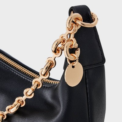 Jewelry Chain Handbag Clutch - A New Day Black