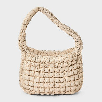 Puffer Hobo Shoulder Bag - Wild Fable Tan