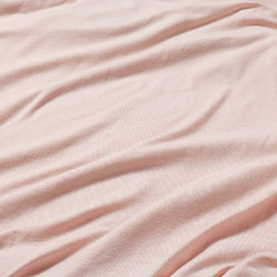 Polyester Rayon Fitted Crib Sheet - Heirloom Pink - Cloud Island