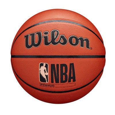 Wilson NBA Forge S7 Basketball - Brown: Synthetic Leather, Age 12+, Butyl Bladder