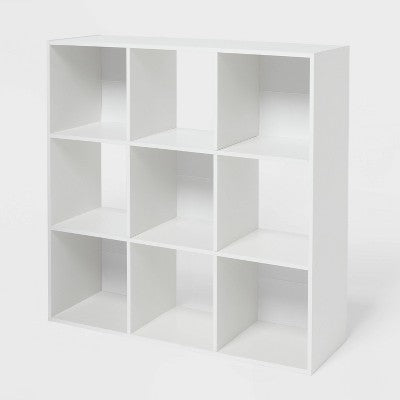 11" 9 Cube Book Shelf White - Brightroom (LOCAL PICKUP ONLY)