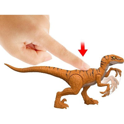 Jurassic World Jurassic Park I II and III Velociraptor Trilogy Set, 3 Action Figures with Attack