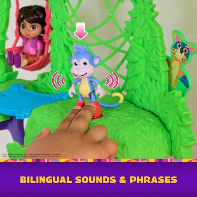 Dora Explore & Play Rainforest Casita Playset, Dora & Boots Figures, Furniture, Sound Fx (LOCAL PICKUP ONLY)