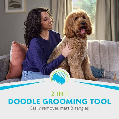 Furminator 2-in-1 Detangling Doodle Grooming Brush