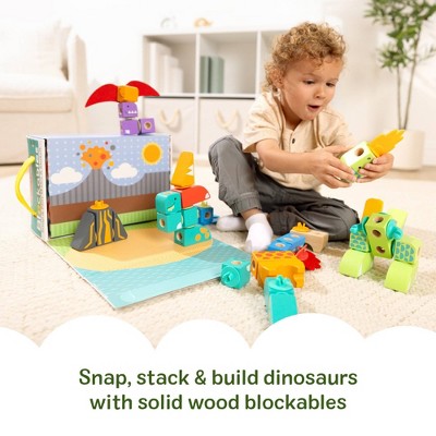 Melissa & Doug Blockables Dinosaur Snap and Play