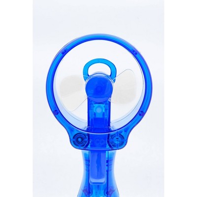 O2COOL Deluxe Handheld Misting Fan Colors May Vary: Portable Personal Spray Fan, Battery Operated, Smooth Plastic Finish