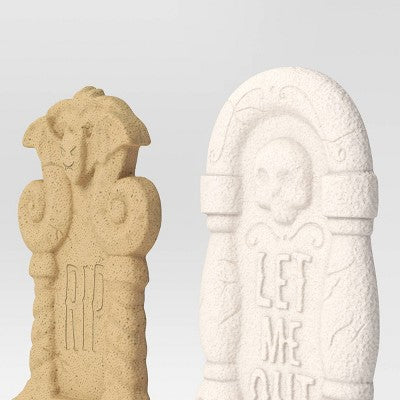 4pk 17.6" Foam Tombstones Neutrals Halloween Decorative Prop - Hyde & EEK! Boutique