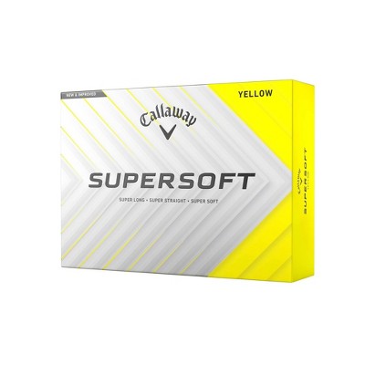 Callaway Supersoft Golf Balls 12pk - Yellow: Rubber Core, Ionomer Shell