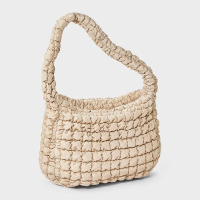 Puffer Hobo Shoulder Bag - Wild Fable Tan