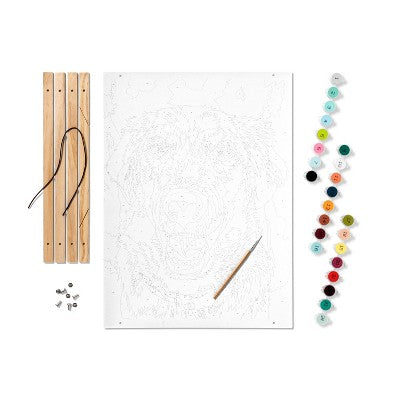 Paint by Number Kit Dog Golden Retriever - Mondo Llama: Adult DIY Painting Kit with Paint & Brush