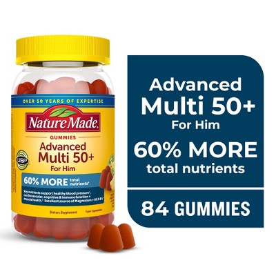 Nature Made Advanced Multivitamin 50+ for Him Gummies - 84ct