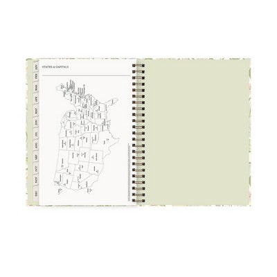 Morris & Co. 6"x9" by Blue Sky 2026 Weekly/Monthly Concealed Wirebound Planner Hardcover Leicester Floral