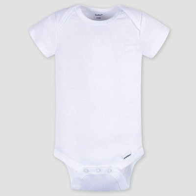 Gerber Baby 5pk Short Sleeve Onesies - White/Gray/Black Newborn