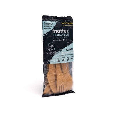 Matter Reusable Assorted Cutlery - 12ct