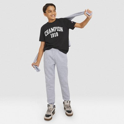 Champion Kids' Fleece Jogger Pants - Heather Gray M