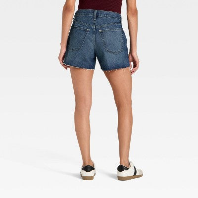 Women's Mid-Rise 90's Baggy Denim Shorts - Universal Thread 4