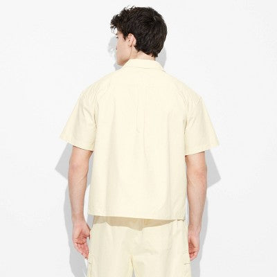 Men's Short Sleeve Utility Shirt - Original Use Cream SIZE M