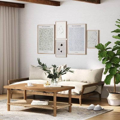 Nathan James Beacon Seagrass Coffee Table Light Brown (LOCAL PICKUP ONLY)